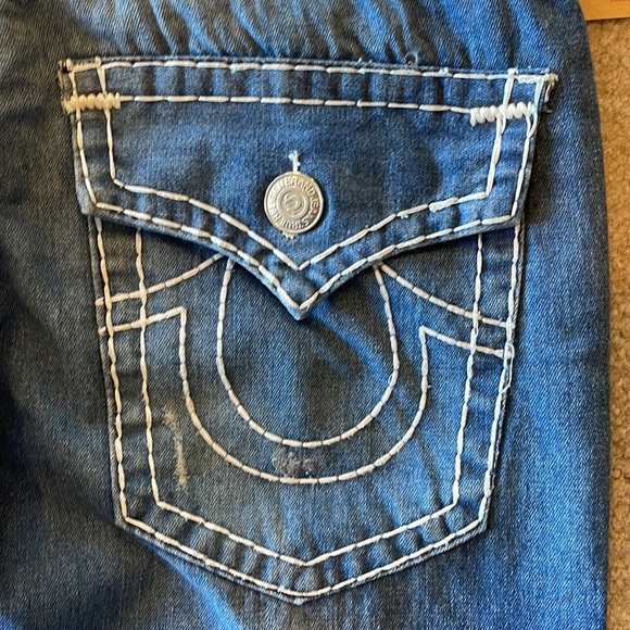 True Religion Denim Jeans - Super T Embroidery with Big Stitch - Men’s US 34 - Picture 3 of 11